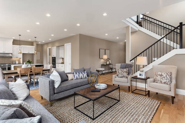 Living Room In Newly Constructed Luxury Home