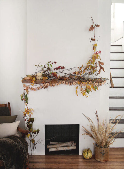 Fall Mantel Decor
