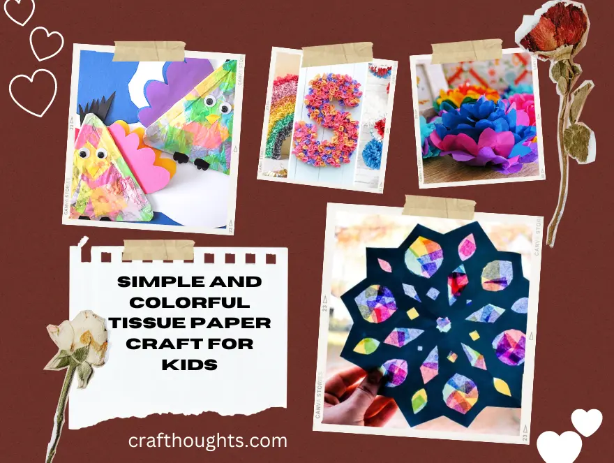 Simple and Colorful Tissue Paper Craft for Kids