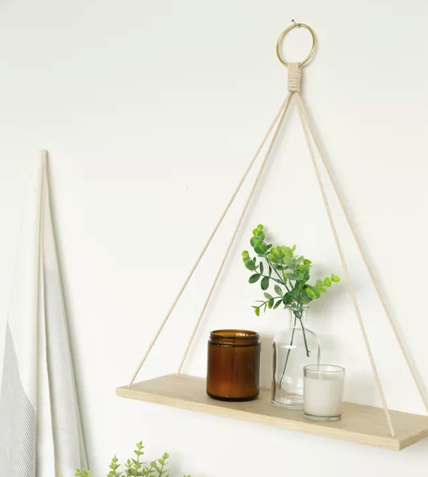  Create More Space With DIY Hanging Shelves