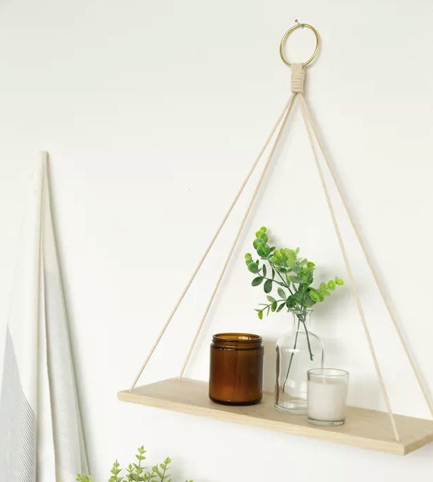 Create More Space With DIY Hanging Shelves